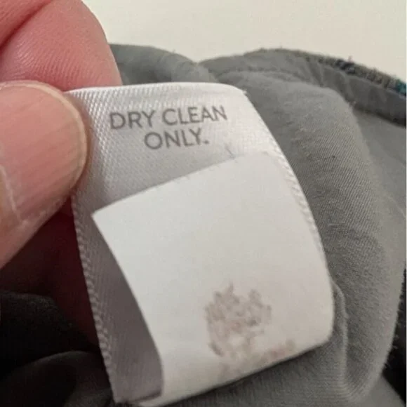 J Jill Plaid Fringe Skirt Womens Petite Size 12 Green Wool Blend Lined Faux Wrap - Picture 7 of 10